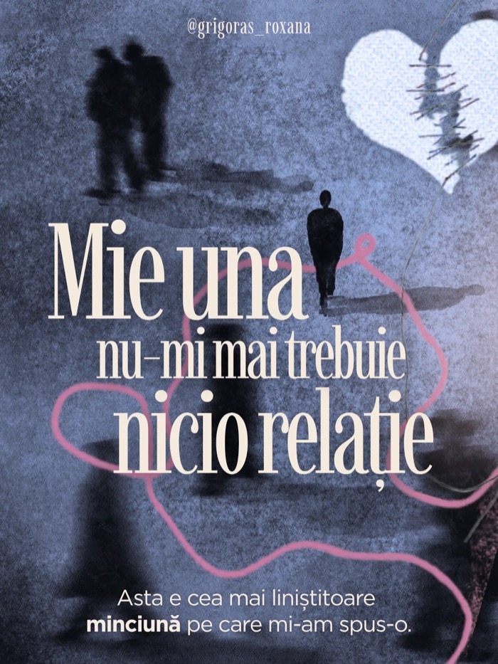 Copertă carusel Instagram pentru psiholog, temă despre relații și singurătate, Mist Atelier
